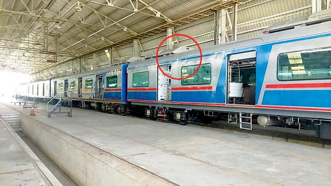 It didn’t strike CR officials until last week that adding the AC units on top of the coaches meant that the rake would be too tall to pass under the bridges
