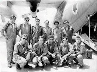 An aircraft crew that landed at Entebbe after the mission