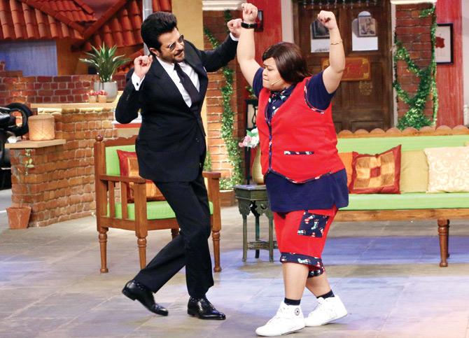 Anil Kapoor and Bharti Singh