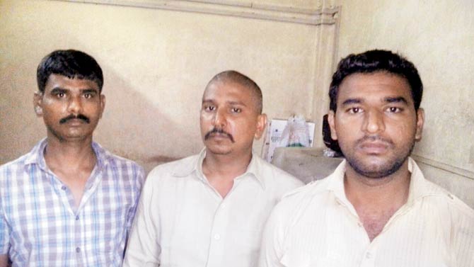 Anand Nadukar, Laxmikant Singh and Amol Salve have been arrested for the theft
