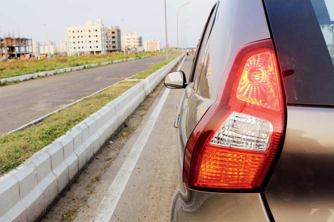 The tail lamp design is contemporary and sharp