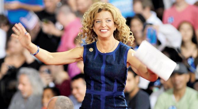 Debbie Schultz was the first woman nominated by a sitting president as Chair of the Democratic National CaDebbie Schultz was the first woman nominated by a sitting president as Chair of the Democratic National Committee. Pic/AFPommittee. PIC/AFP