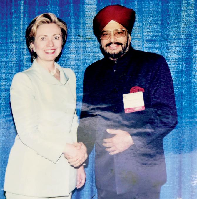 With Hillary Clinton, 2004-05