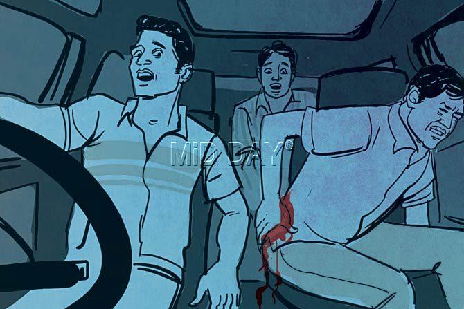 He tried to go for a third one, but the pistol got blocked and he sat inside. But a third round got fired accidentally and hit Zagade through the seat, near his right kidney. The incident took place on the Mumbai-Pune Expressway but no one came to know about it before Zagade complained about the pain