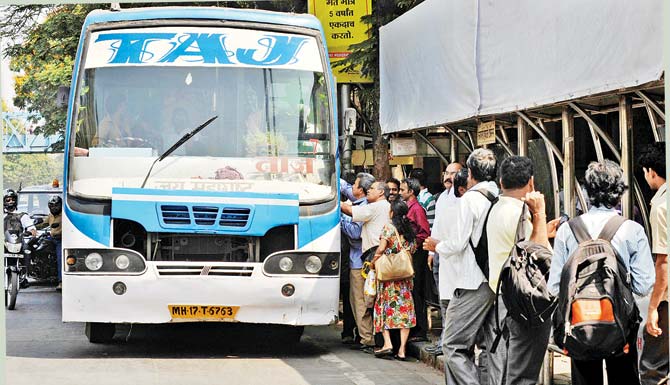 Such private buses might soon become a regular sight on city roads. File pics