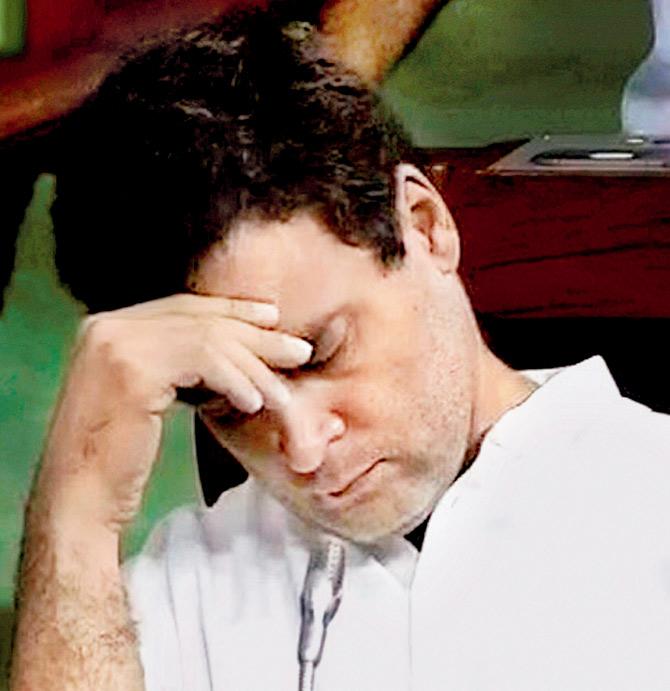I have a dream: Rahul Gandhi was caught sleeping in the Lok Sabha yesterday