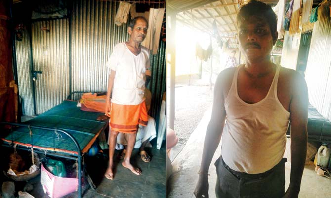 Ramchandra Zanjare; Kishore Zanjare lives with 13 other people in his 20x20 tin shed