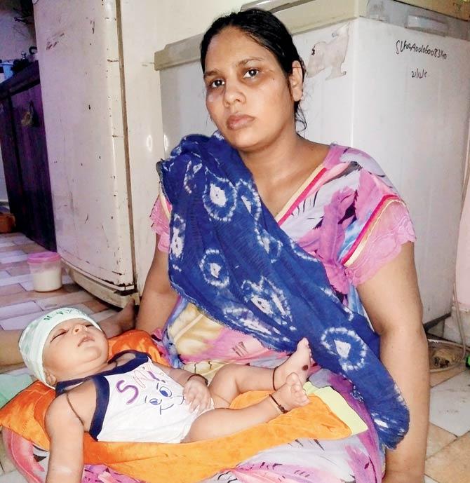 Sofiya, seen here with 45-day-old Altamash, who was the youngest to perish