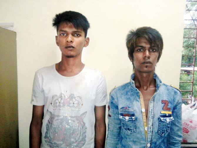 Chain-snatchers Sohail (left) and Shamsher were caught because of their unusual hairstyles — popularly known as the umbrella and emo cuts