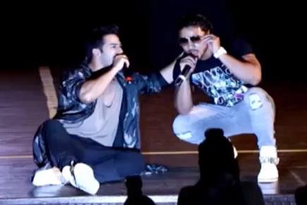 Varun Dhawan, rapper Raftaar rock Mithibhai college