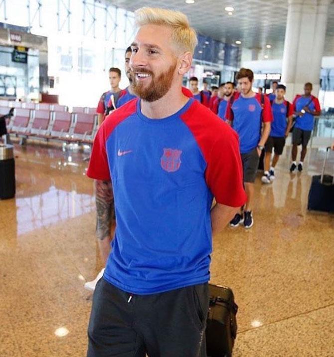 Messi goes blond for new football season