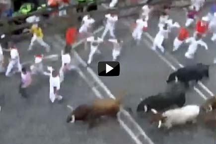 Watch Video: Mad rush at 'Running of the Bulls' festival in Spain 