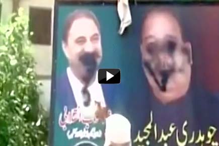 Watch Video: Election posters in PoK blackened over rigged polls