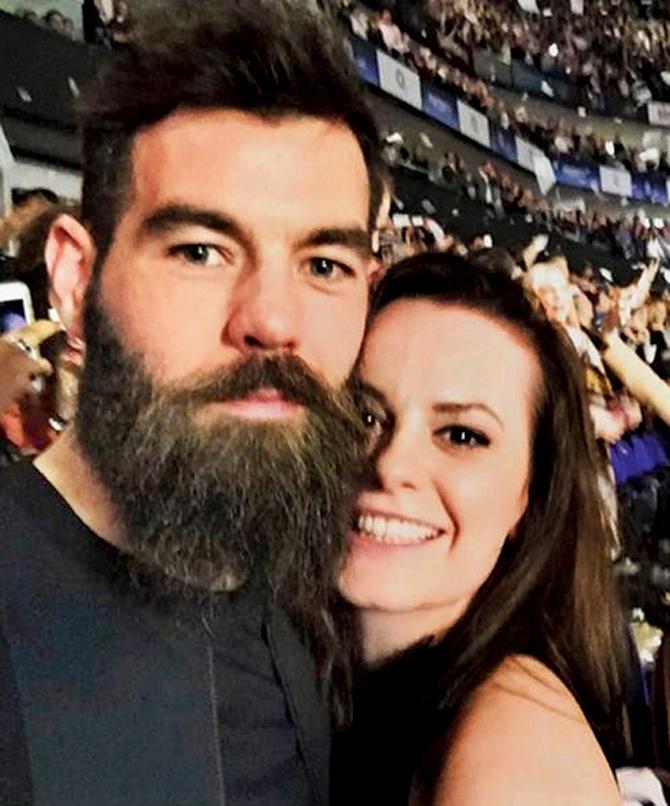 Joe Ledley and Ruby May. PIC/Ruby May’s Instagram account