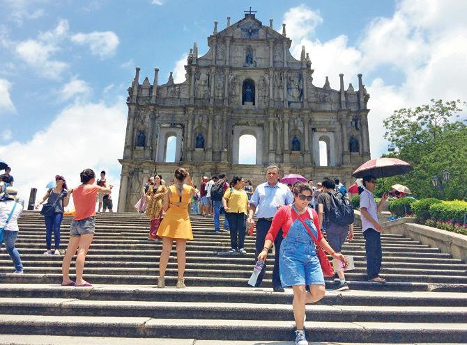 Once the largest church in Asia, all that remains of St Paul’s is the stone facade — one of the most famous landmarks here
