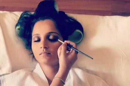 How Sania Mirza gets her make-up done... while sleeping!