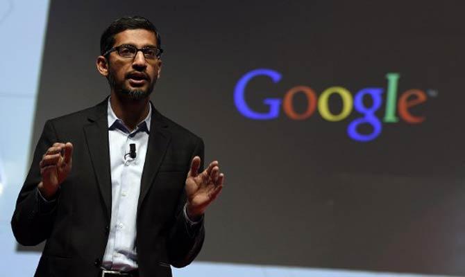 Google CEO Sundar Pichai. Pic/AFP