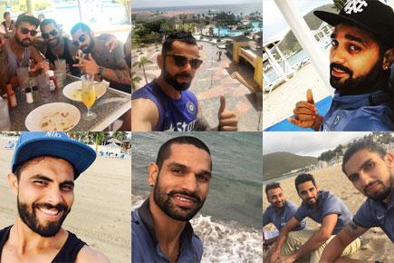 Candid Pics: It's sun, fun and sand time for the Team India boys