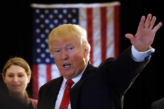 US Republican presidential candidate Donald Trump. Pic/ AFP