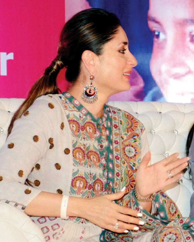 Kareena Kapoor at an event in Lucknow. PIC/PTI
