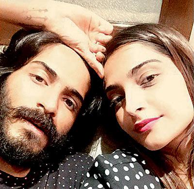 Harshvardhan and Sonam Kapoor in the snap that the latter posted on one of her social media accounts 