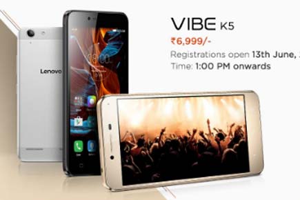 Technology: Lenovo launches Vibe K5 at Rs 6,999