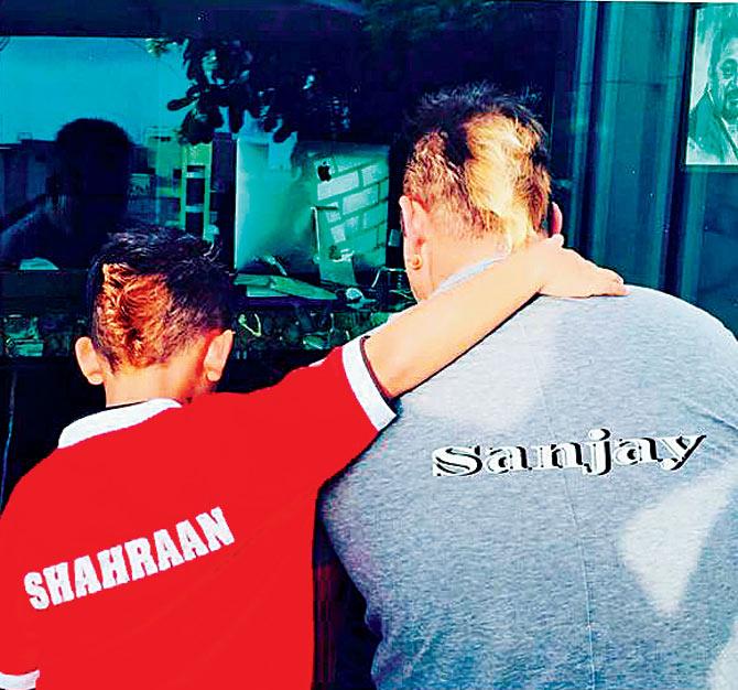 Shahraan and Sanjay Dutt