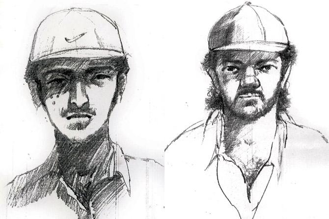 The sketches of Dabholkar’s murderers that were made with the help of a witness