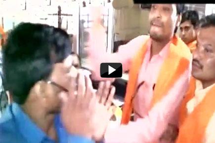 Shocking video: Shiv Sena leader slaps bank employee in Maharashtra