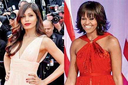 Freida Pinto joins forces with Michelle Obama for a cause