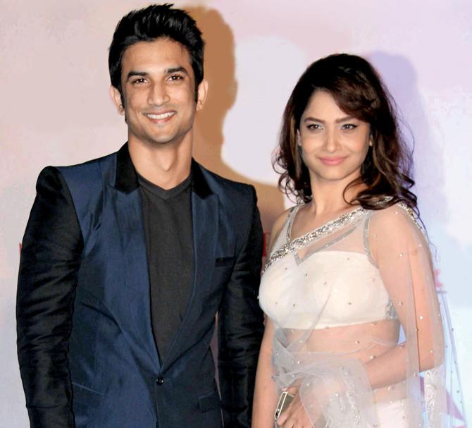 Sushant with once girlfriend Ankita Lokhande