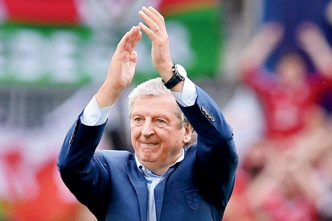 England manager Roy Hodgson celebrates their win over Wales on Thursday. Pic/AFP