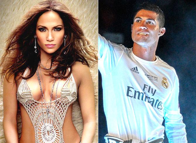 Jennifer Lopez and Cristiano Ronaldo (Pic/AFP)