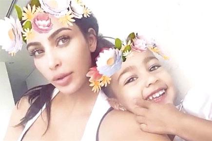 Kim Kardashian helps daughter overcome her fear of Snapchat