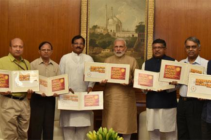 PM Narendra Modi releases postage stamps on 'Surya Namaskar'