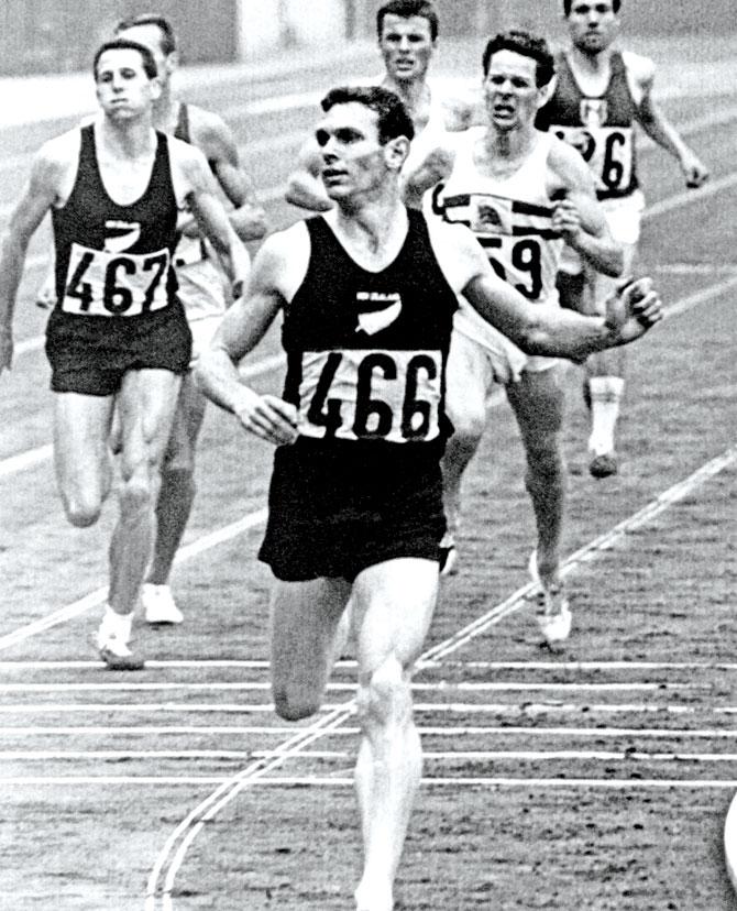 A file photo of Peter Snell at the Tokyo Games. Pic/AFP