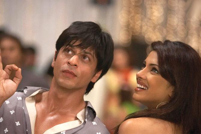 Shah Rukh Khan and Priyanka Chopra in 