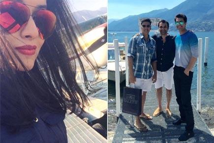 Holiday diaries! Akshay Kumar meets Asin in Italy