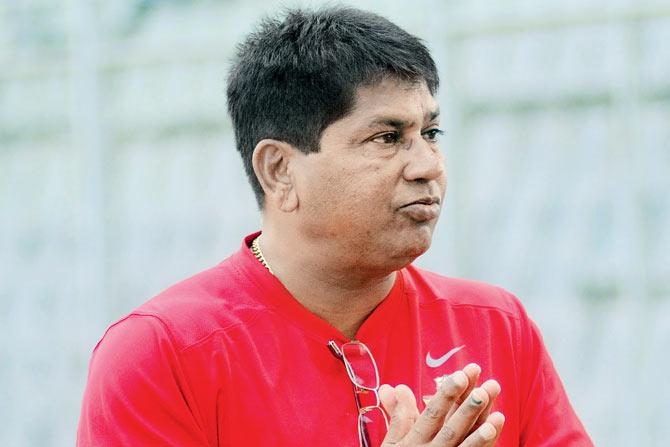 Chandrakant Pandit, who is the Mumbai Ranji Trophy team coach and head of the MCA indoor academy 