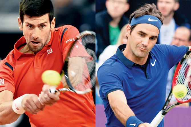 two good: Serbia’s World No 1 Novak Djokovic and Switzerland’s Roger Federer. pics/ap/pti, afp