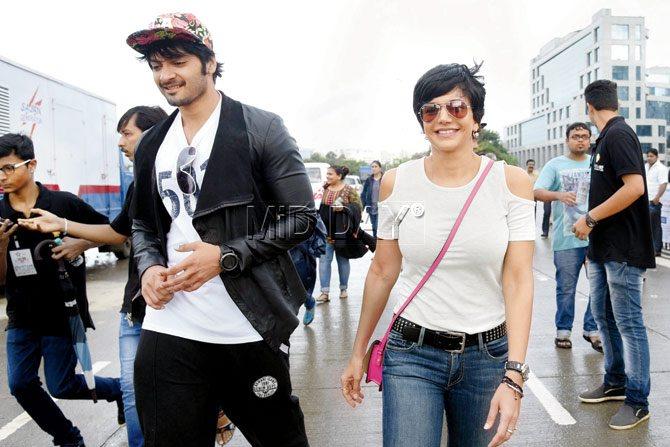 Ali Fazal and Mandira Bedi