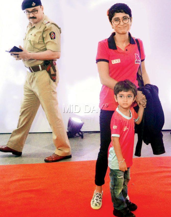 Kiran Rao with her son, Azad