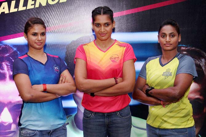 Women Kabaddi players who will take part in the 