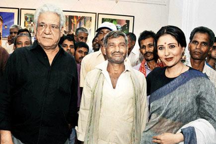 Spotted: Om Puri and Swastika Mukherjee at an event