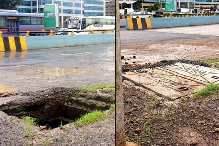 Day after mid-day report, PWD covers three of four manholes on Mrinal Gore flyover