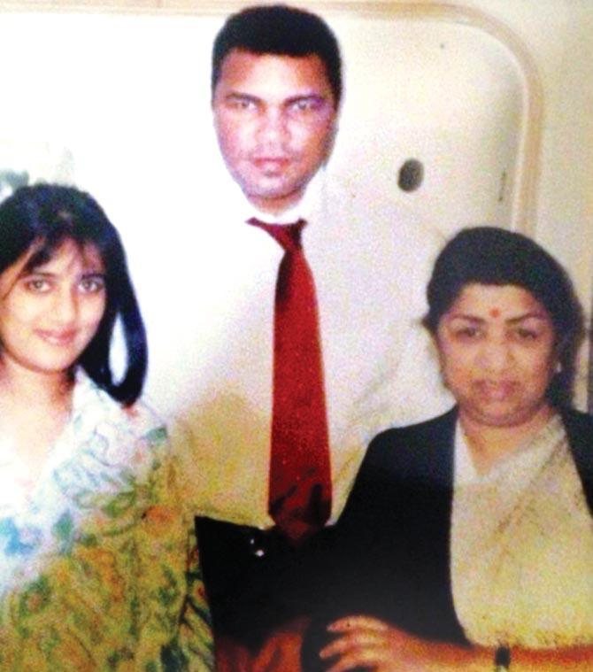 Melody queen Lata Mangeshkar posted a picture of Ali, her niece Rachana and herself on Twitter