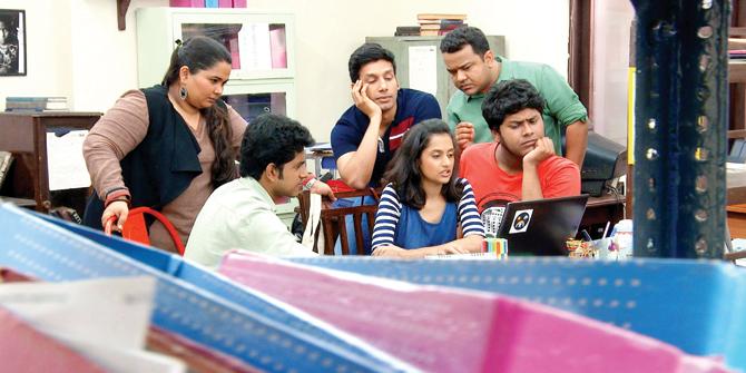 A still from the show set in the Better Life Foundation office 