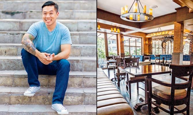 Chef Kelvin Cheung (right) The nautical themed interiors of Bastian