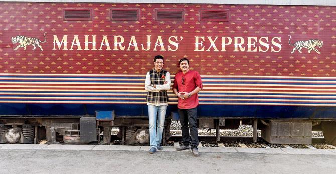 (From left) Chefs Ranveer Brar and Gautam Mehrishi at the start of their journey
