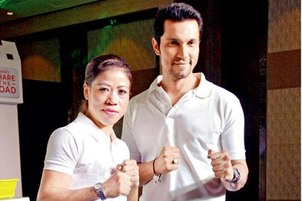 Spotted: Mary Kom and Randeep Hooda at an event in Mumbai